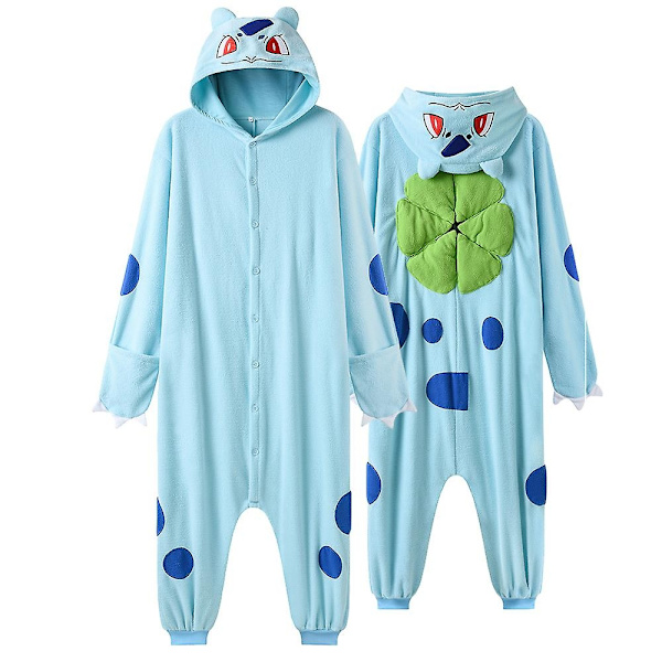 Ko Kigurumi Anime Onesies Kvinder Mænd Overalls Sjovt Sødt Sæt til Voksne Vinter Pyjamas Festival Outfit Dyrekostumer Jumpsuit Høj Kvalitet-WELLNGS SQ-21 XL( fit 174-185cm)
