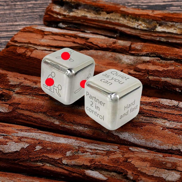 Metalliske Terninger Romantisk Datekveld Beslutnings Terninger Morsom Aktivitet Par Terningspill Lekeegnet for Valentinsdag Jubileum - WELLNGS A
