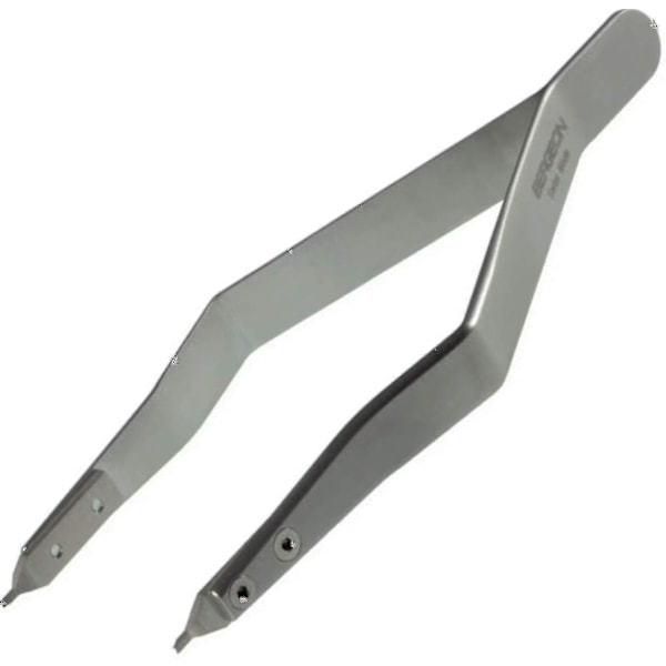 Bergeon 7825 Metal Band Clasp Pliers Spring Bar Grain Pliers Stainless Steel Ergonomic Watch Maker Tool, Silver-In Stock-WELLNGS