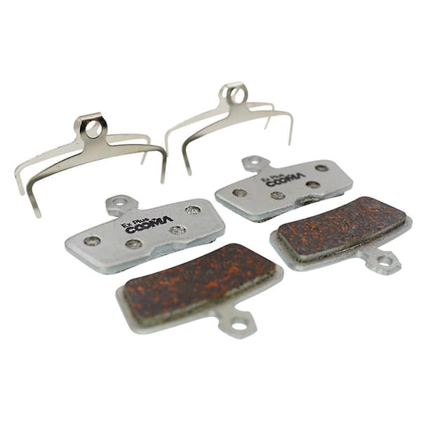 4 par Ex Plus cykel skivebremseklodser til AVID SRAM Code 2011+Code R Guide RE skivebremse, Alu-All-WELLNGS