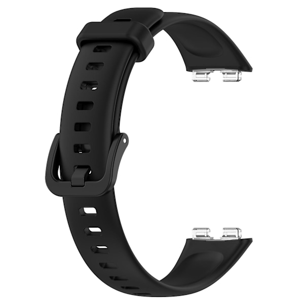 Kompatibel med Huawei Band 8 Silikonerem Vandtæt Blød Urrem - WELLNGS Black Type I Huawei Band 8