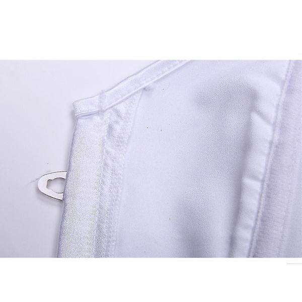 Mimigo Naisten Bustier-Korsetti Yläosa Seksikäs Alusvaatesetti Musta Satiini Vyötärön Kiristäjä -WELLNGS WHITE L