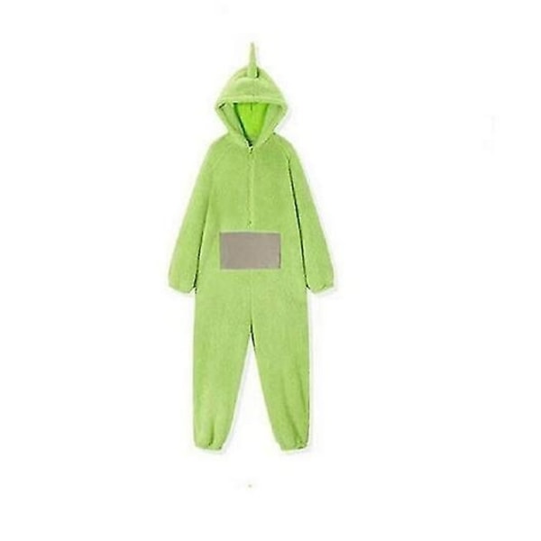 Teletubbies-asu Disi Bodysuit Lala Roolipeli Pyjamat Aikuisten Pyjamat Eläinpyjamat Bodysuit-WELLNGS Green S