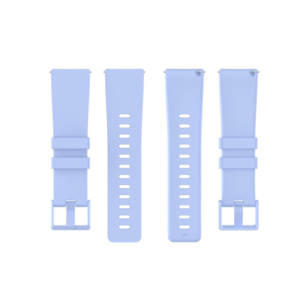 Silikone urrem til Fitbit Versa 2/Versa Lite/Størrelse: L-WELLNGS Light blue Other Phone Models