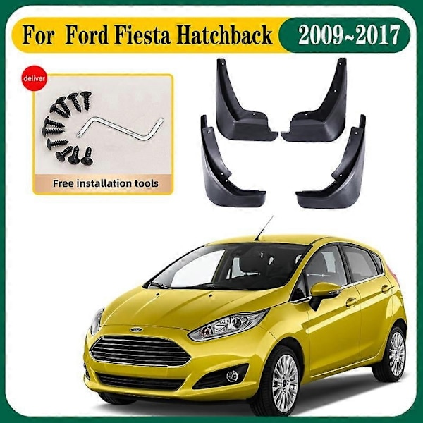 Anti-sprutskjermer for Ford Fiesta 7 Mk7 Hatchback 2009~2017 - Mudflaps, Sprutskjermer, For- og Bakskjermer, Tilbehør - WELLNGS