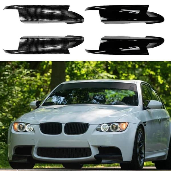 för 3-serie E90 E91 E92 E93 M3 2006-2013 Främre stötfångare Läpp Vinkel Diffusor Splitter Spoiler Skydd Blank Svart-WELLNGS