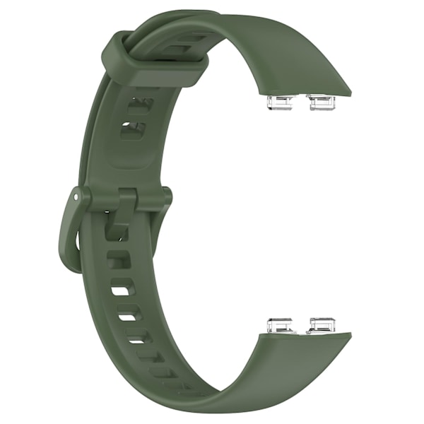 Yhteensopiva Huawei Band 8 silikonirannekkeen kanssa, vedenpitävä pehmeä kellon ranneke - WELLNGS Dark green Type G Huawei Band 8