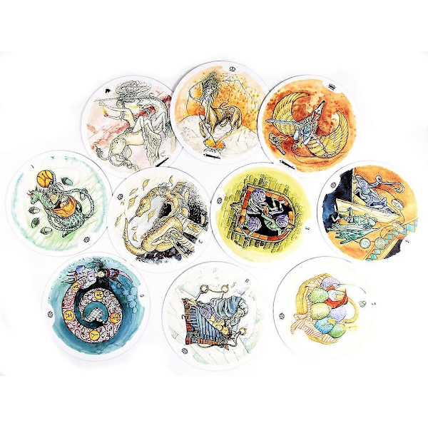 Circle of Life Tarot Fortune Telling Oracle Cards Tapet Familie Fest Uformell Brettspill med PDF Guide - WELLNGS Tarot V
