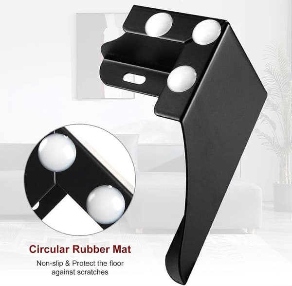 3 tommer møbelben i metal, sæt med 4, kraftige møbelfødder minimalistisk design sofafødder - WELLNGS