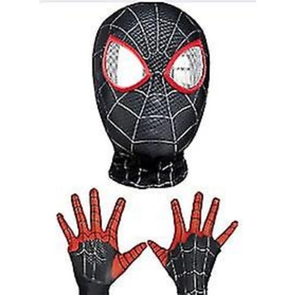 Cosplay Spindelmannen Huvudbonad + Handskar - WELLNGS Miles Kopfbedeckung*Handschuh