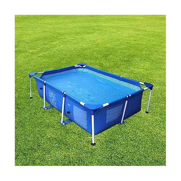 260x170cm Poolafdækning Rektangulær Pool Bobleafdækning Isolering Støvtæt Lærred Pooltæppe Pool Ac-WELLNGS
