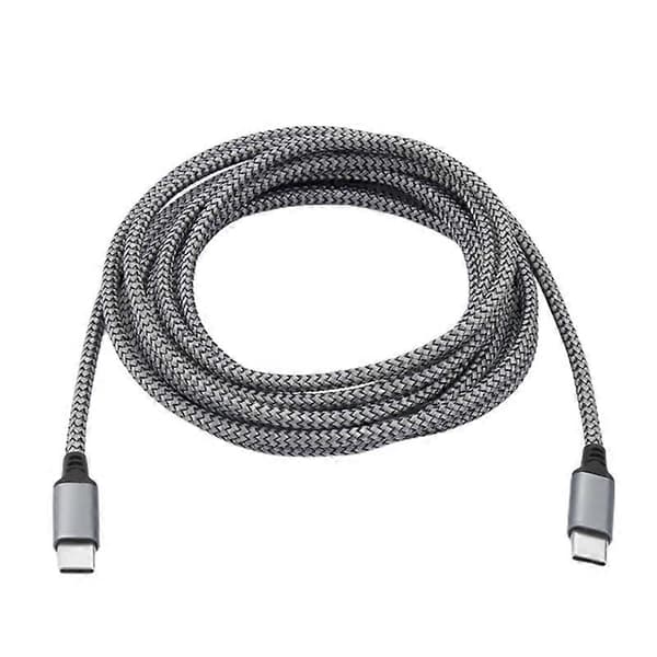 USB C til Type C Forlenget Link Kabel PD60W Hurtiglading Ladekabel Data-WELLNGS 50cm