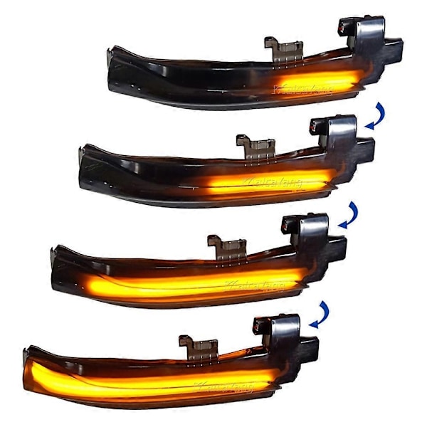 2X för Volvo S60 CC S60 II S80 II V40 CC 40 II V60 V60 CC V70 LED Sekventiell Dynamisk Backspegel Blinkers Ljus Blinkers Ljus-WELLNGS