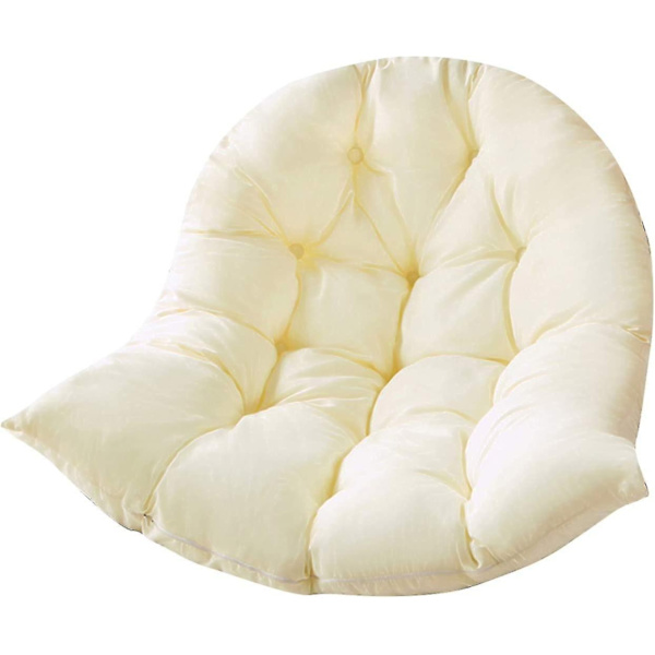 Vanntett og tykk svingsete pute - Ryggstøtte pute for hagesvingsete kun - Skittbestandig pute (hvit, 80x120cm)-WELLNGS light brown