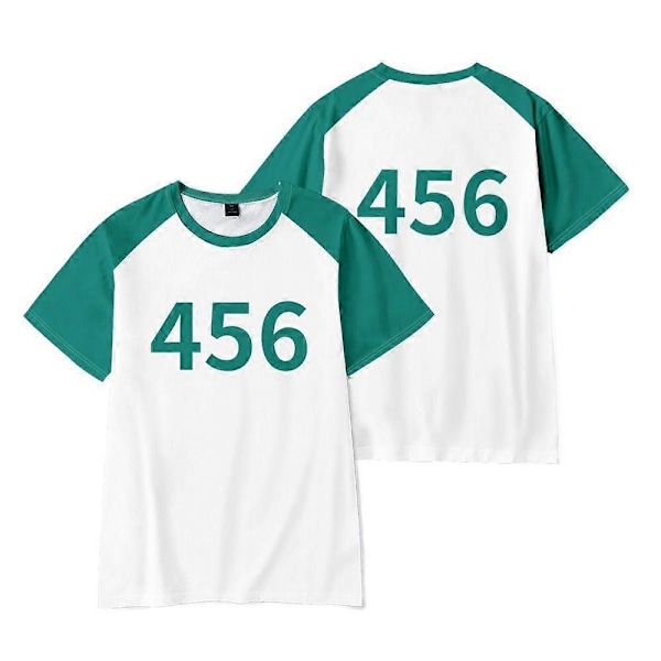 Squid Game 001/456 Kläder T-shirt-WELLNGS style 456 150cm