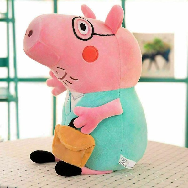 Peppa pig characters soft toys dad mom peppa george pig stuffed gifts-WELLNGS