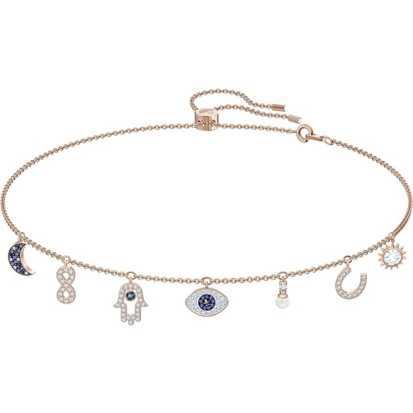 Symbolic Evil Eye Crystal Smycken Collection för kvinnor (Charm Nec-WELLNGS