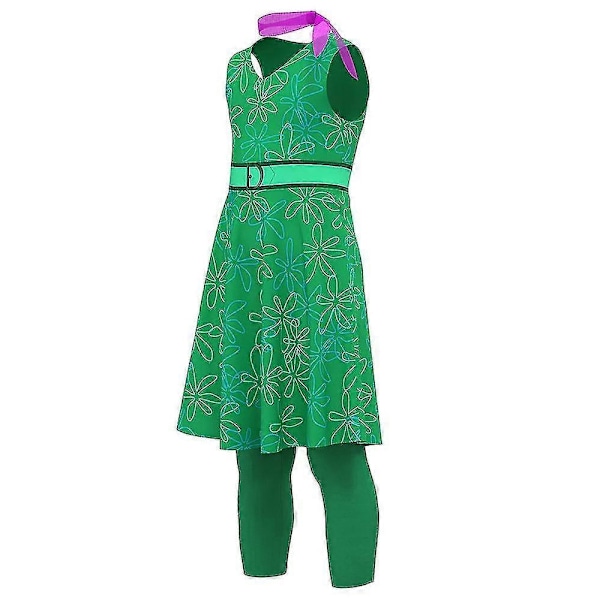 Inside Out 2 Lasten ja Aikuisten Halloween-Karnevaali Cosplay-Esitysasu Z-WELLNGS Disgust XL