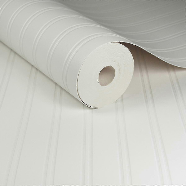 Beadboard Tapet Hvid Super Fresco Malbar 17267 Walkbee-WELLNGS
