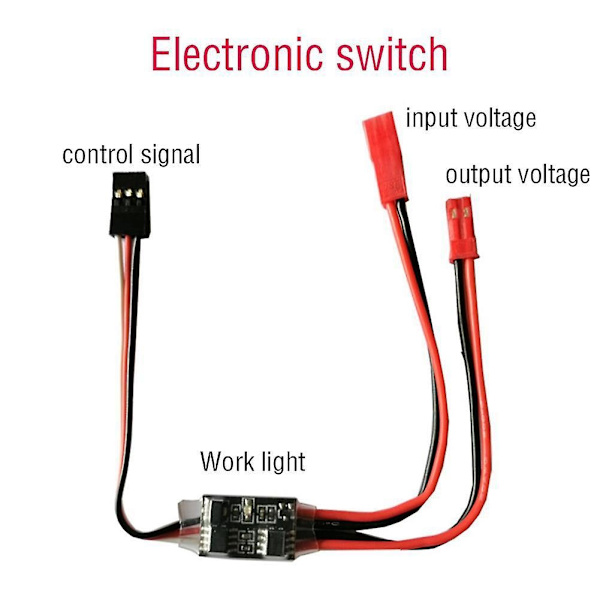 20a Högströms fjärrkontroll elektronisk switch 3-30v Flygmodellskydd Rc Drönare Vattenpump-WELLNGS