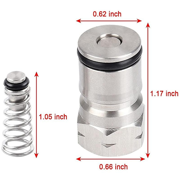 Post til Cornelius Type Ball Lock i rustfrit stål med Poppet Post-WELLNGS