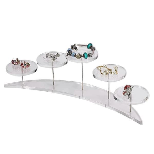Akryl Cupcake Ställ för 5 Cupcakes Displayställ, Cupcakehållare Dessertställ - WELLNGS Clear