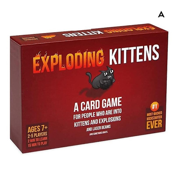 Exploding Kittens kortspel om kattungar och exploderande kul underhållningsspel lämpligt för 2-5 spelare-WELLNGS C