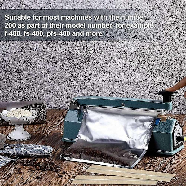 10 st Impulse Sealer Impulse Sealer Värme Service Reservdelar Kit för -400-WELLNGS