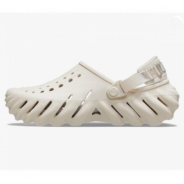 Kvinnors klassiska Echo Clog Tjocka Eva Platformskor Tjocka sula Slip On Sandaler-WELLNGS Cement ash M5W7 37