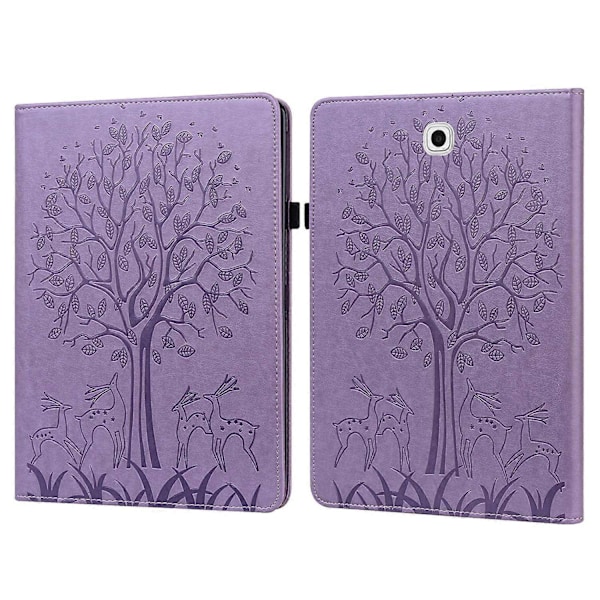 for Samsung Galaxy Tab S2 9.7 PU Lærveske - WELLNGS Purple