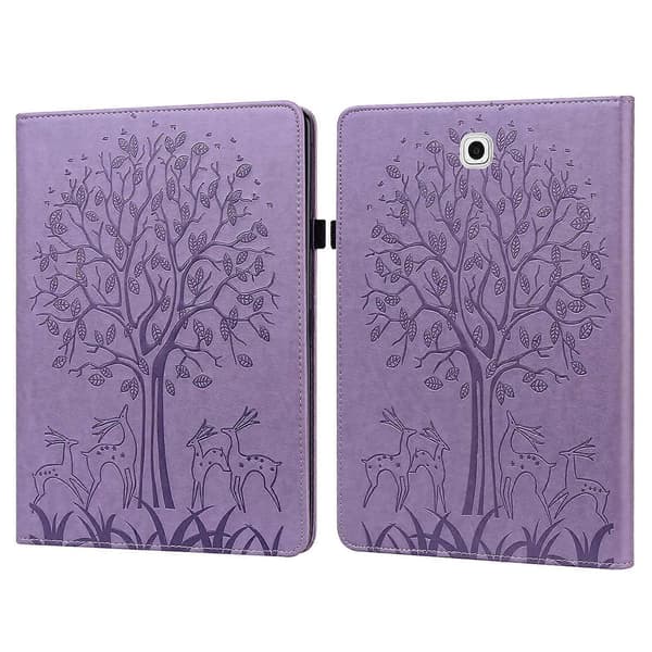 til Samsung Galaxy Tab S2 9.7 PU Læder Etui - WELLNGS Purple