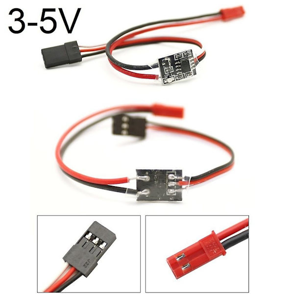 20a Högströms fjärrkontroll elektronisk switch 3-30v Flygmodellskydd Rc Drönare Vattenpump-WELLNGS