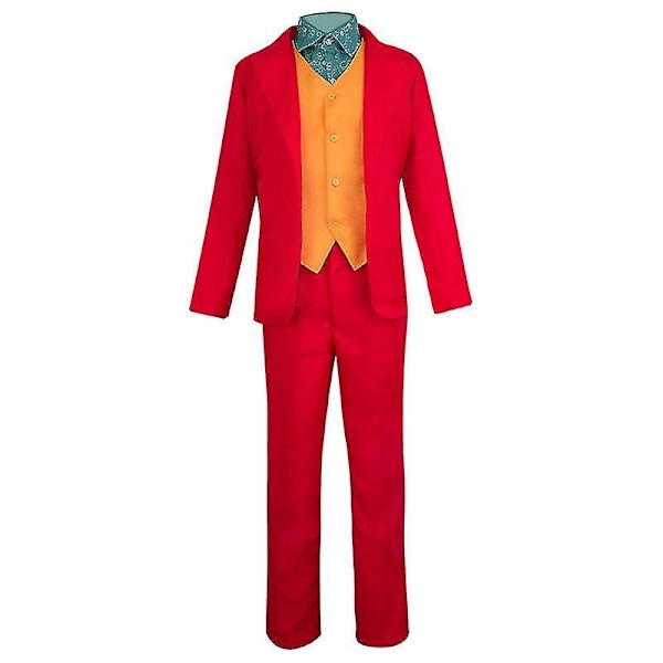 Joker Joaquin Phoenix Arthur Fleck Cosplay Kostym Dräkter Halloween Fest Uniformer För Vuxna Barn Skjortor+rock++väst+byxor -en klädset-WELLNGS clothes set XL