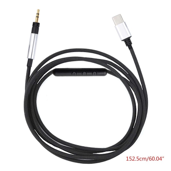 USB Type C 2,5 mm Vaihtokaapeli Jatkokaapeli Momentum/Momentum 2.0 Kuulokkeille Mikrofonilla - WELLNGS