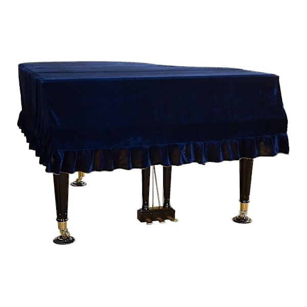 Fløjls Grand Piano Cover Piano Cover-antistatisk Non-stick Ash-WELLNGS blue 170 to 180CM