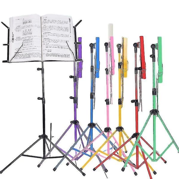 Heavy Duty Foldbar Musikstativ Stativbase Tripod Orkester Dirigentbord TY-WELLNGS Red