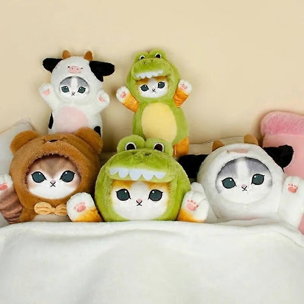 Kawaii Cat Mofusand Plysch 50cm Söta Cartoon Djur Plysch Katt Mjuk Fylld Docka Fluffig Fylld Kudde Kudde Leksak Barnpresent - WELLNGS A 50cm