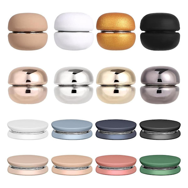 16 st Magnetiska Hijab-nålar, Multifunktionella Magnetiska Hijab-knappar Färgade Nålfria Broscher Magnetiska Sjalspännen Hijab-nålar - WELLNGS