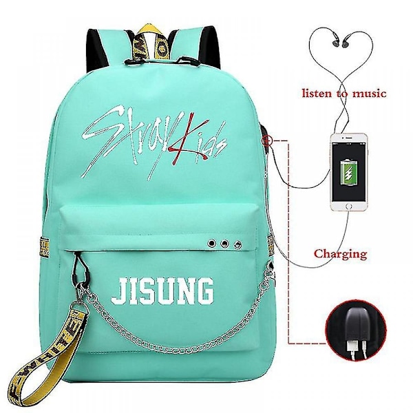 Stray Kids Usb Rygsæk Koreansk Stil Felix Bogtaske Tilbage Til Skolen Drenge Piger Fans Gavepose Mochila_BF SOCIETY-WELLNGS 20