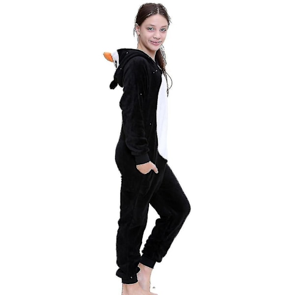 Børne Unisex Super Soft Fleece Pingvin Onesie Nw1-WELLNGS 0 11-12 Years