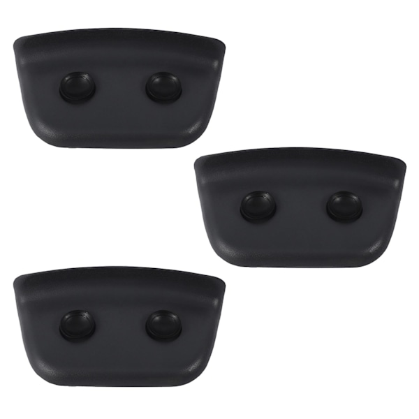 3x Spa-badkudde, PU-badkudde med halkfria sugkoppar, ergonomisk hem-spa-huvudstöd för avkoppling