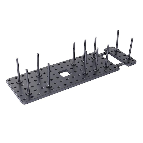 Utdragbar Kökslåda Organisatör Peg Board med Halkskydd och 12 pinnar Teleskopisk Skiva New-WELLNGS