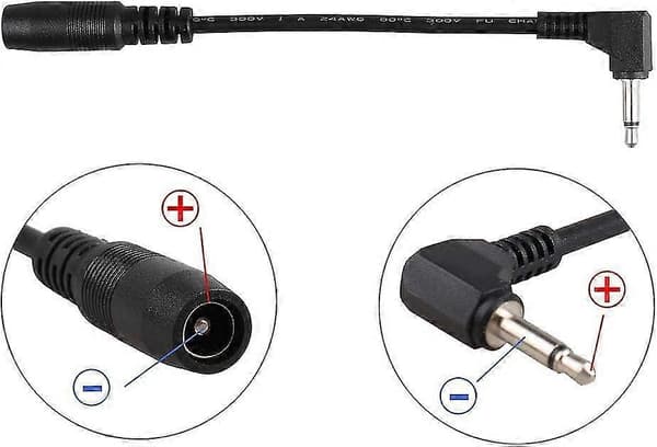 3.5 Positiv Tip Strømforsyningskonverter Kompatibel med Electro Harmonix Eh Dod Gitarpedaler (2 stk.)-WELLNGS
