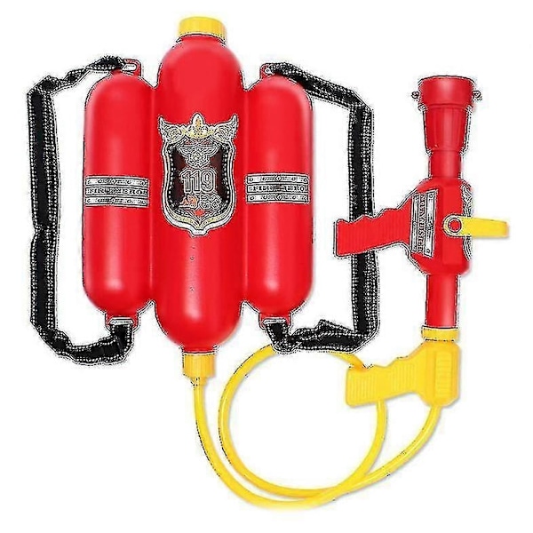 Lasten palomiesasu, Sam-palomiehen rooliasu, työvaatteet, puku, lapsen esiintymisasu, juhlapuku - WELLNGS water gun
