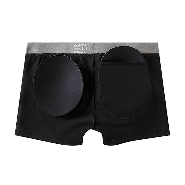 Mænds Butt Lifting Briefs - Butt Lifting Boxer Briefs med Aftagelige Polstrede Kopper - WELLNGS White XXL