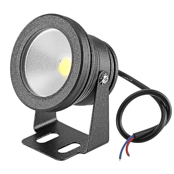 Vandtæt Ip65 Led Undervands Spotlys Til Swimmingpool Springvand Dam Vandhave Akvarium 900~1000lm 180 Graders Retning-WELLNGS 0 Black and cool light