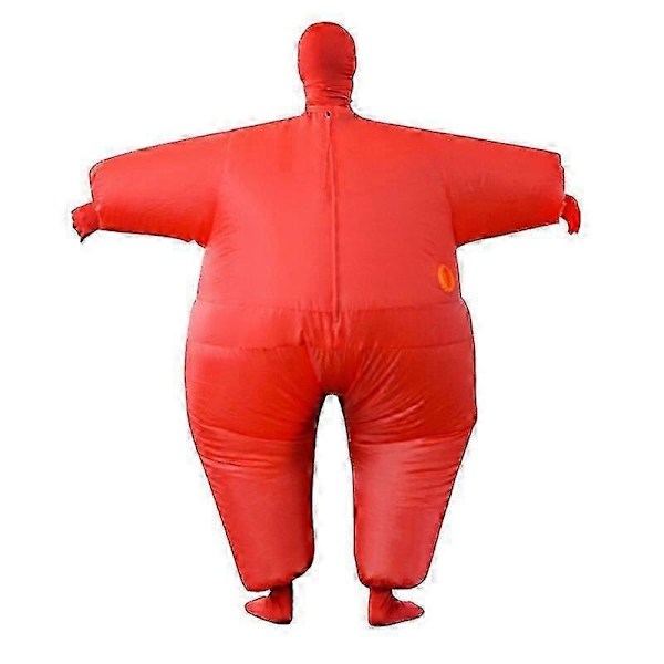 Uppblåsbar Helkroppsdräkt Kostym Vuxen Rolig Rollspel Kläder Fest Leksak Present - WELLNGS Red