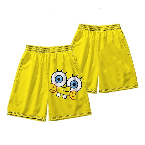 På salg sommer Patrick Star shorts T-skjorte sett ferie strand strand bukser herre blomst bukser trend rundt surf casual bukser-WELLNGS 25 L