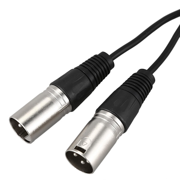 Ny 3-polet XLR-hun til dobbelt 2-han stik Y-splitter kabeladapter 1 fod ledning - WELLNGS