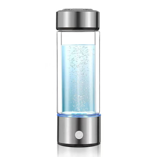 Rich Hydrogen Water Flaska Elektrolytisk Water Cup Lonizer Generator Silver